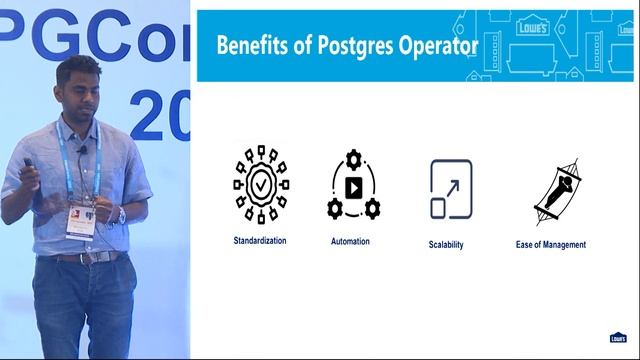 PGConf India 2023 -Running Production workload on Postgres Operators in Kubernetes by Rejo O (Lowes смотреть онлайн