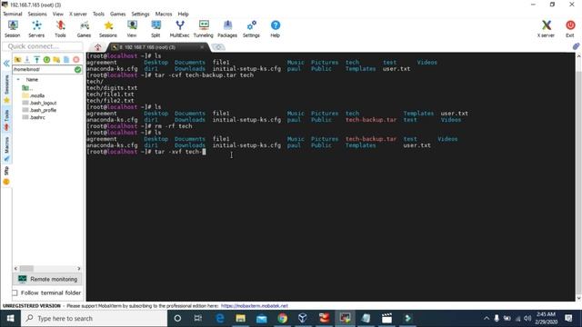 #16 - tar command on Linux CentOS 8 смотреть онлайн