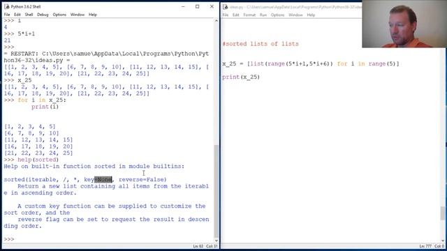Python Basics Built-in Sorted Function смотреть онлайн