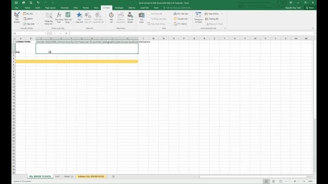 Kết nối Excel tới SQL Server và làm báo cáo động bằng Add-in A-Tools | Tham số ODBC смотреть онлайн