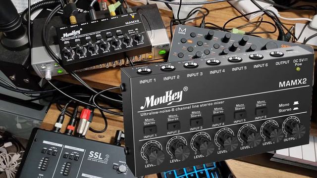 Cheap Moukey MAMX2 (MAMX1, MAMX3) Portable Stereo Mono Line Mixer Review смотреть онлайн