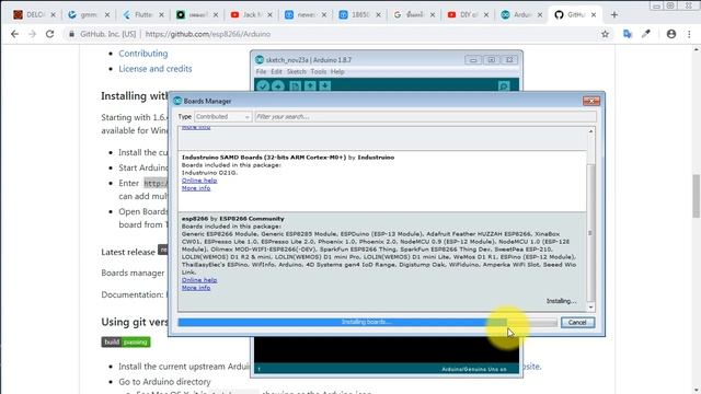 Arduino ESP8266 Blynk IOT - #01 install arduino+esp8266 lib+blynk lib смотреть онлайн