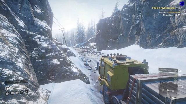 Snow Runner N141 Ремонт трубопровода смотреть онлайн