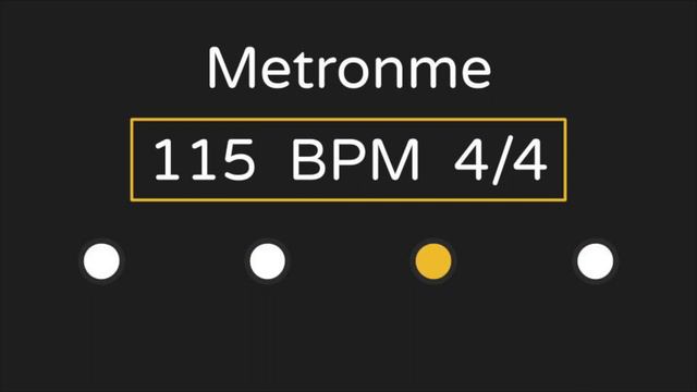 115 Bpm Metronome (with Accent ) | 4/4 Time | смотреть онлайн
