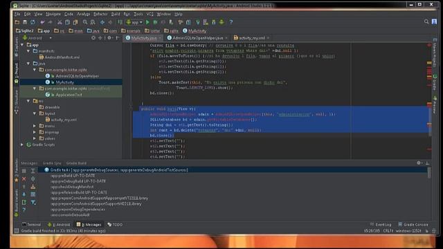 tutorial Sqlite apk android studio Cosme Basto Adrian 8th A смотреть онлайн