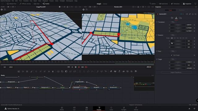 Создание анимации маршрута на карте в DaVinci Resolve Fusion / Пресет / Шаблон / Template/ Preset смотреть онлайн