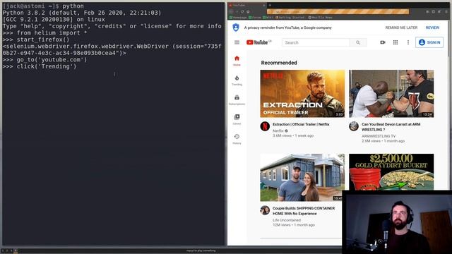 HELIUM for simple DYNAMIC web scraping with Python смотреть онлайн