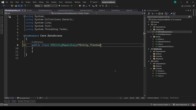 Backend-5 | C# | ASP.NET Web Api | Sosyal Medya Projesi | Repository смотреть онлайн