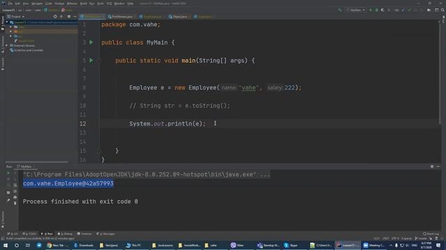 15_1 (toString() method, what is a immutable class, why == returns true for string in some cases) смотреть онлайн