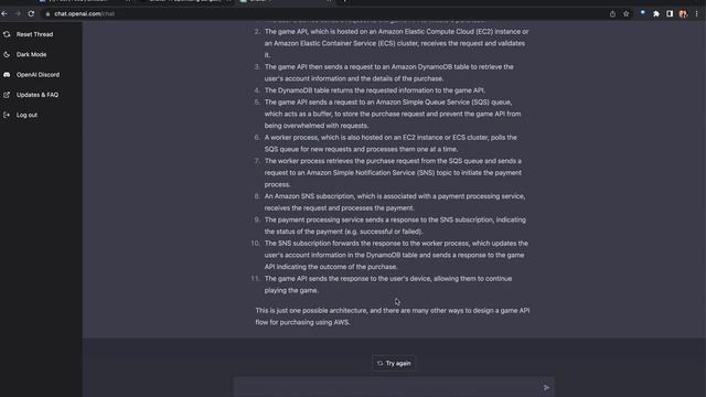 Part 1: ChatGPT, Design a Game API for Purchases & Matchmaking смотреть онлайн