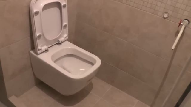Душевой поддон из плитки, с унитазом смотреть онлайн