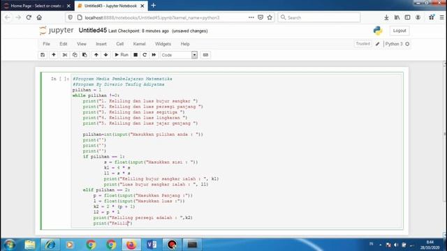 Program Media Pembelajaran Matematika Pada Python смотреть онлайн