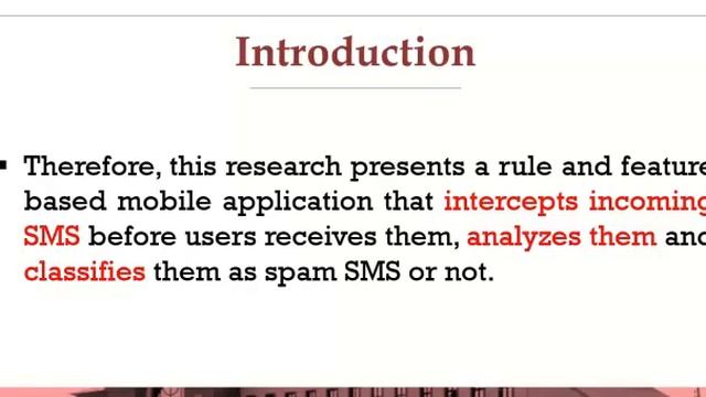 SMSPROTECT: AN AUTOMATIC SPAM MESSAGES DETECTION AND PREVENTION MOBILE APPLICATION смотреть онлайн