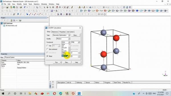 How to design and analyze a  Material in "Materials Studio" software? #BRUR Physics Laboratory