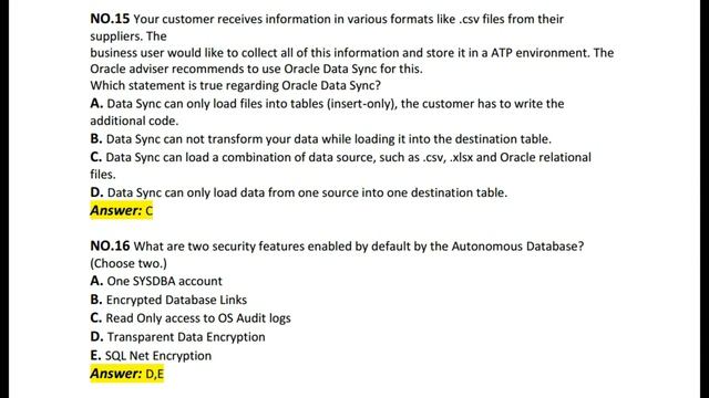 Oracle Autonomous Database Cloud 2021 Specialist смотреть онлайн