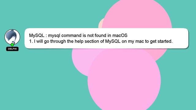 MySQL : mysql command is not found in macOS смотреть онлайн