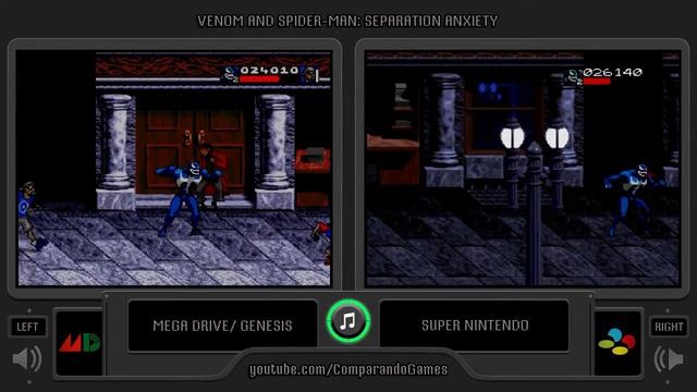 Separation Anxiety (Sega Genesis vs Snes) Side by Side Comparison смотреть онлайн