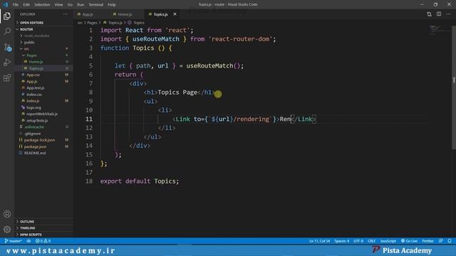 آموزش React Router - جلسه سوم смотреть онлайн