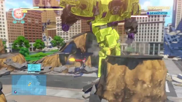 TRANSFORMERS: Devastation - How to beat Devastator on Commander difficulty смотреть онлайн