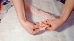 Декоративная подушка из остатков тюля.