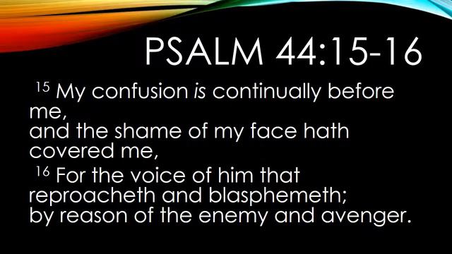 Psalm 44 Message смотреть онлайн