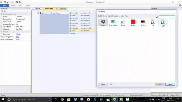 COMO FAZER UMA BARRA DE PROGRESSO NO CONSTRUCT 2 USANDO O PROGRESS BAR смотреть онлайн