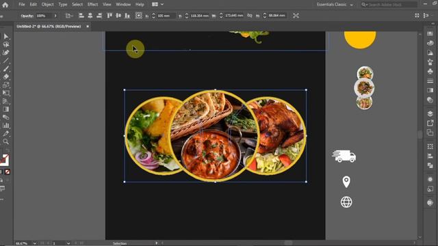 Restaurant Menu Card design | Adobe Illustrator |tutorial смотреть онлайн