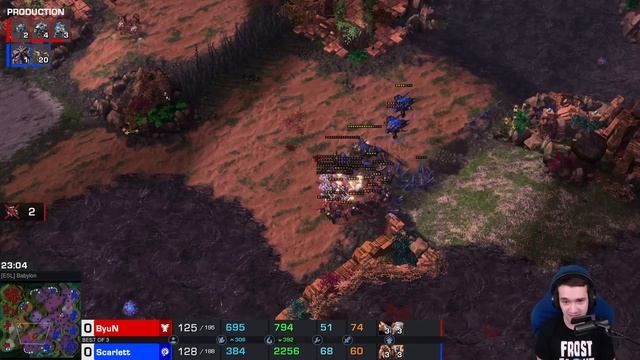 Scarlett's Mass Ultralisks Vs ByuN! StarCraft 2