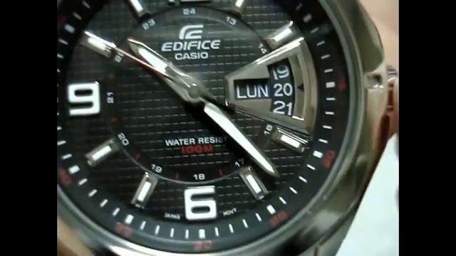 Как выставить дату и день недели в часах Casio Edifice EF-129D-1AVEF