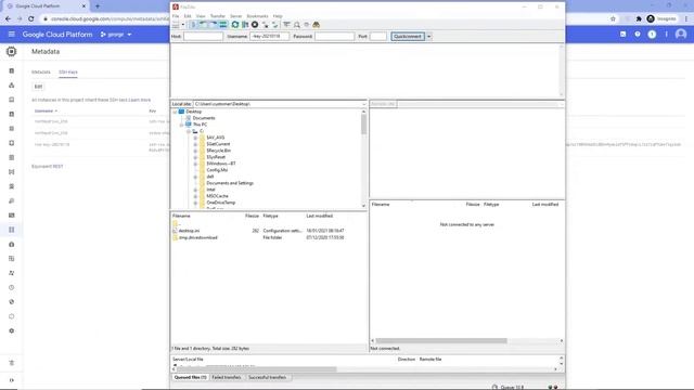 FileZilla SFTP on Google Cloud Platform смотреть онлайн