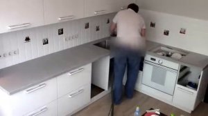 монтаж столешницы из искусственного камня