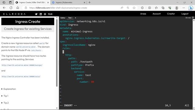 Certified Kubernetes Administrator (CKA) Exam Practice Questions -2023- Part 16 - Ingress Controlle смотреть онлайн