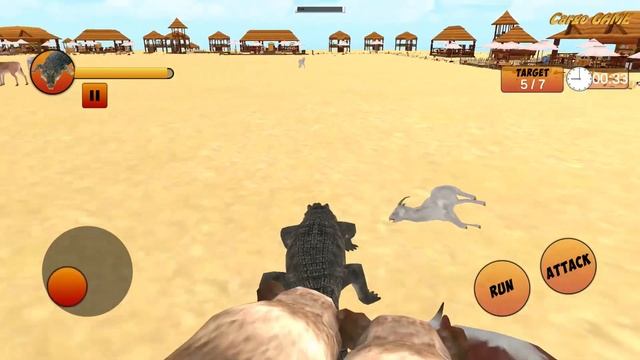 Angry Crocodile Beach Attack Simulator GamePlay - Games Android HD смотреть онлайн