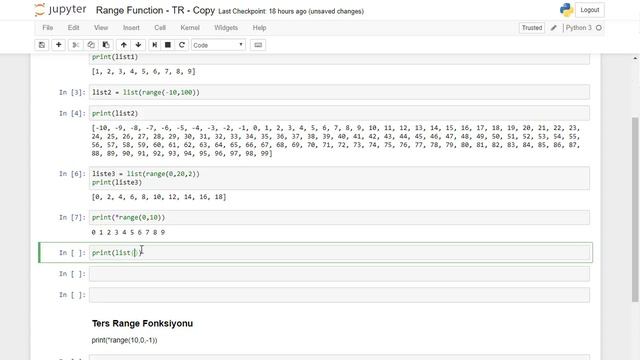 Python Range Fonksiyonu смотреть онлайн