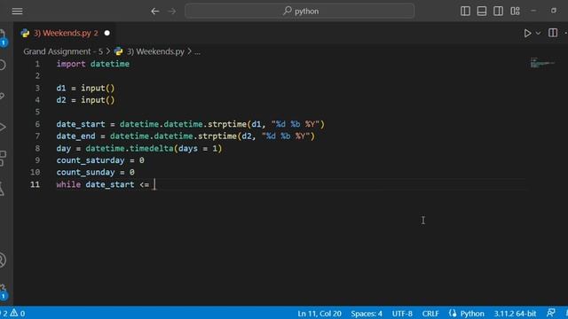 Grand Assignment - 5 | Miscellaneous Topics | Python | CCBP 4.0 смотреть онлайн