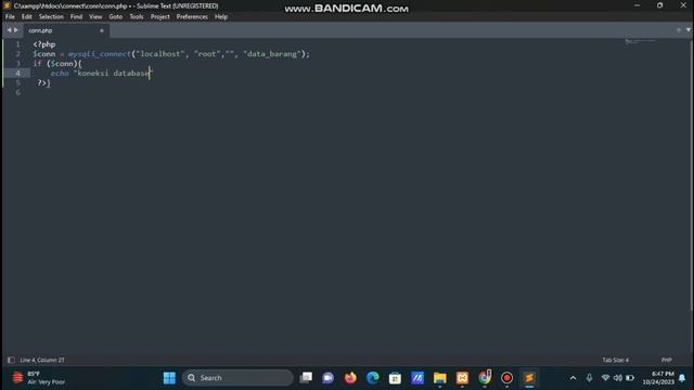 Mengkoneksikan php dengan mysql смотреть онлайн