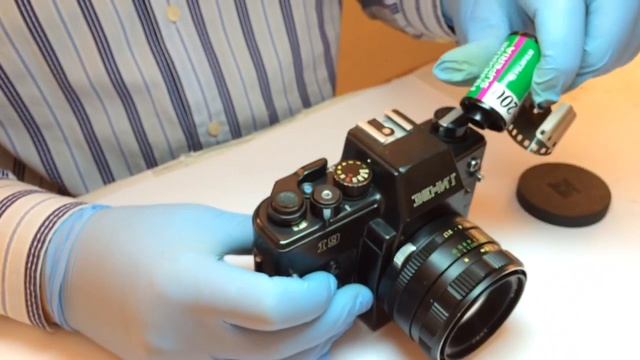 Zenit-19 USSR SLR camera quick review смотреть онлайн