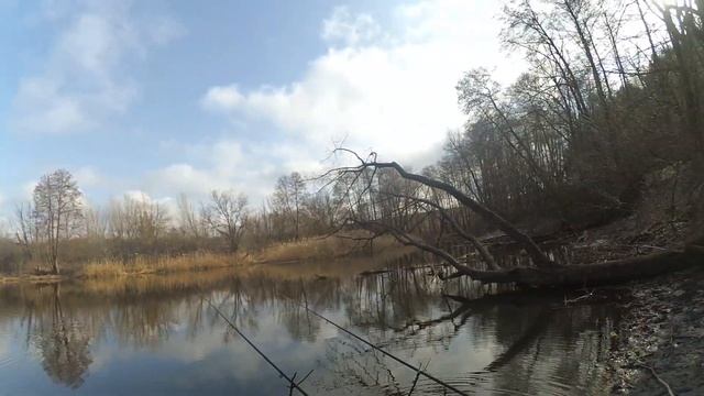 Рыбалка на поплавок ранней весной (Апендицит) залив реки Оскол 29.03.2021 смотреть онлайн