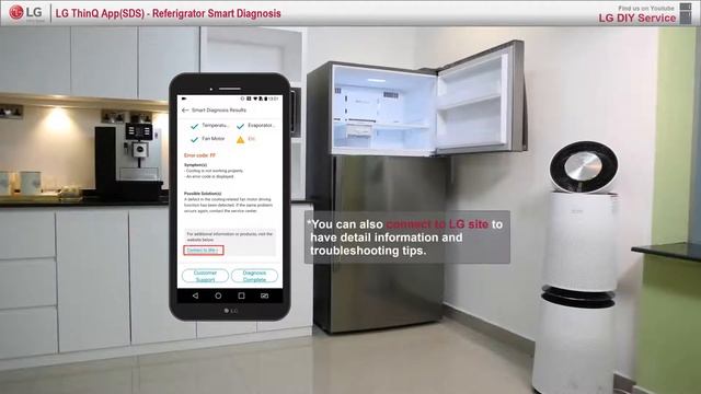 [LG ThinQ] Refrigerator Smart Diagnosis смотреть онлайн