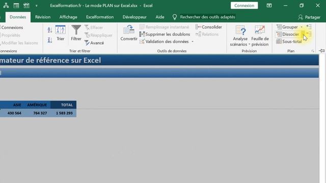 Comment synthétiser les informations sur Excel : le mode plan смотреть онлайн