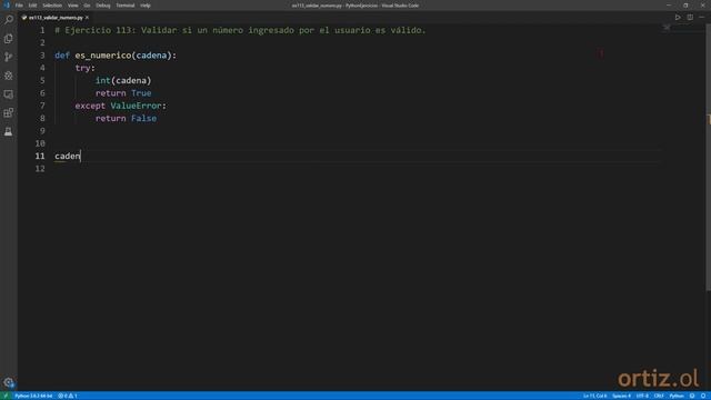 Python - Ejercicio 113: Validar si un Número Ingresado por el Usuario es Válido смотреть онлайн