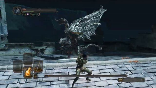 Горгульи с башни без урона с 59 попытки/Belfry Gargoyles without damage 59th attempt. Dark Souls 2 смотреть онлайн
