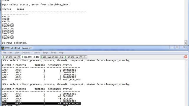 04.04 Oracle_10gR2_DataGuard_4.4 Verifying the Physical Standby Database.avi смотреть онлайн