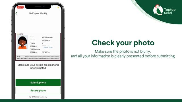 How to upload your document to verify your account (Taptap Send) смотреть онлайн