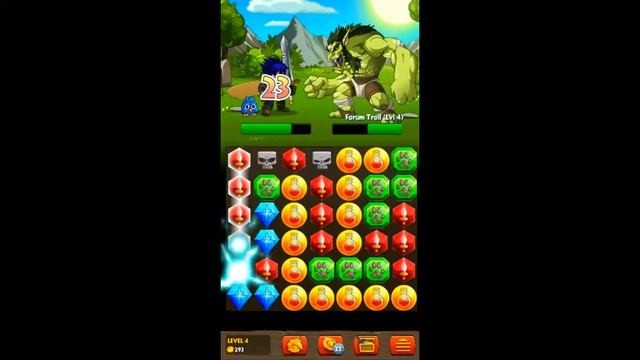 [Android] Adventure Quest Battle Gems - Stage 4 The forum troll смотреть онлайн