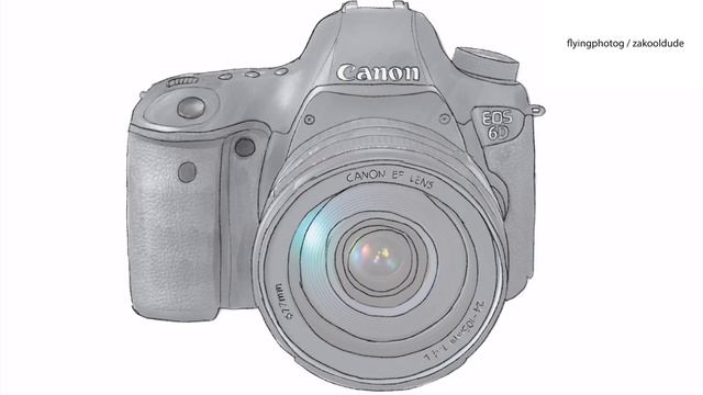 Sketching the Canon EOS 6D in Procreate (iPad Pro 9.7", Apple Pencil) смотреть онлайн