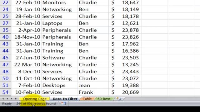 How to Filter Excel Data and Save as a Custom View смотреть онлайн