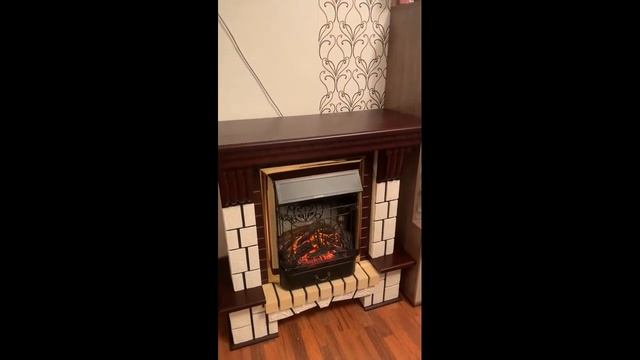 Электрокамин Interflame Экстер-М с очагом Majestic FX M Brass темный дуб смотреть онлайн