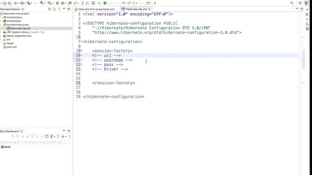 How to Create & Configure Java Project With Hibernate | How to create hibernate Configuration File смотреть онлайн