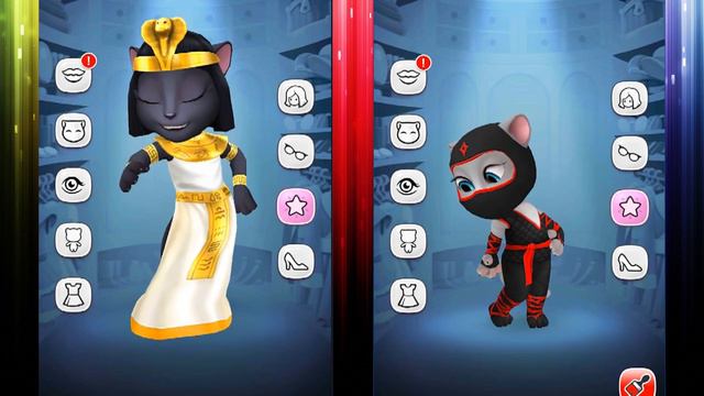 Моя говорящая Анджела Две сестрички #10 Анжела и Мила Вечеринка Мультик про котиков для детей смотреть онлайн